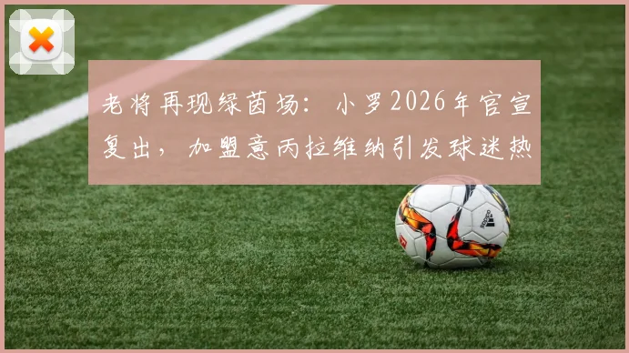 老将再现绿茵场：小罗2026年官宣复出，加盟意丙拉维纳引发球迷热议，转会详情与生涯回顾全解析